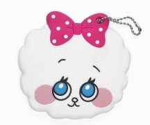 卡通便攜鏡子PVC套，可愛小羊鏡子保護(hù)套_PVC套
